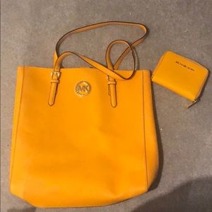 Michael Kors bag and matching wallet
